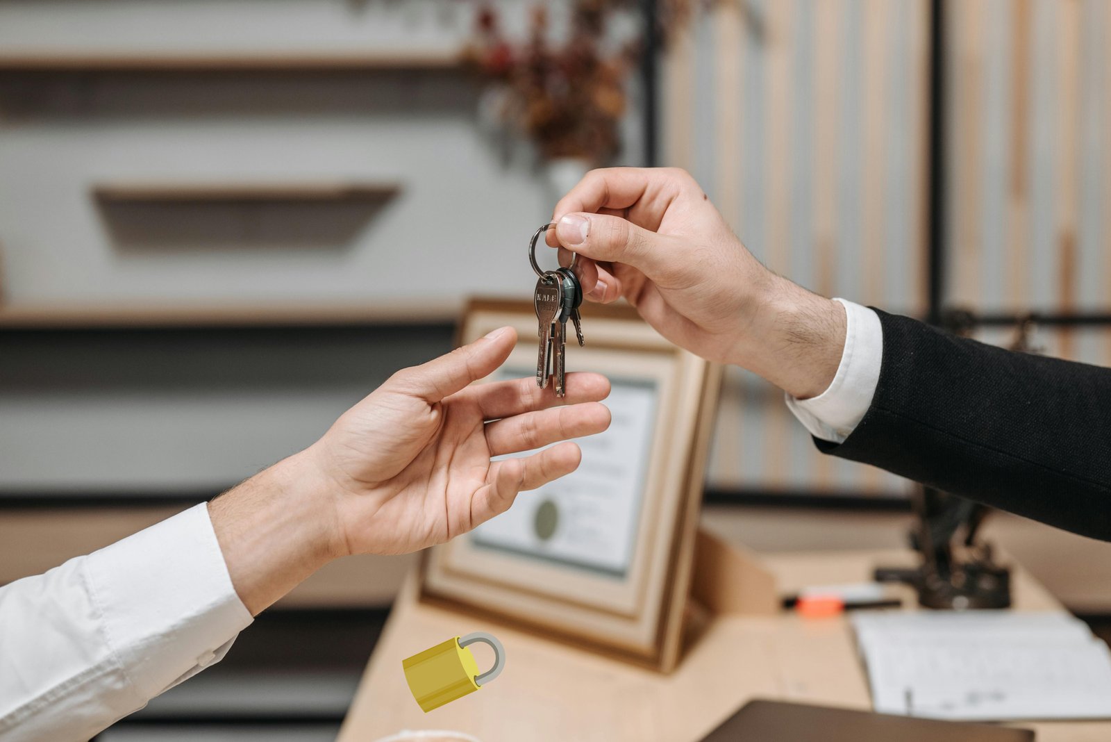 Final house key handover after successful construction completion