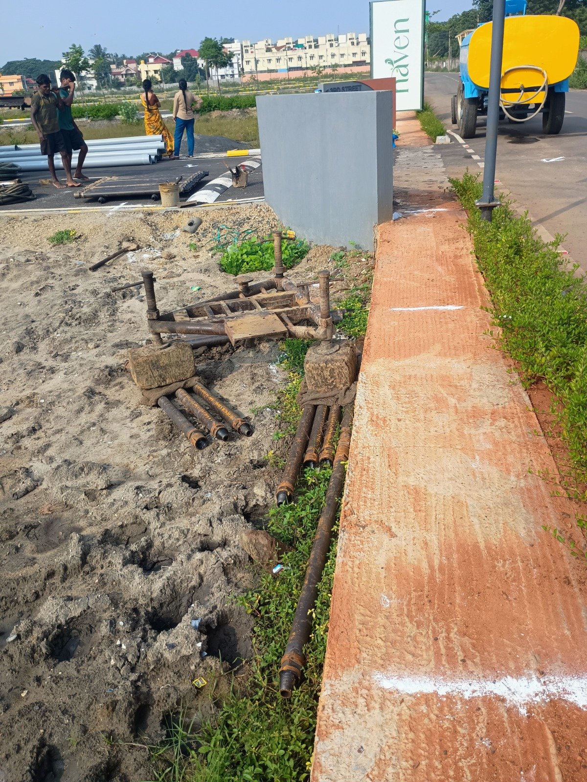 Underground pipeline and drainage installation work in Chennai, Tamil Nadu by VRN Aishwaryam Constructions